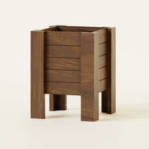 Dora Solo Norm - 39x39 cm Standart Kare Ahşap Saksı (32 cm İç Derinlik, Ayaklı) - Görsel 7